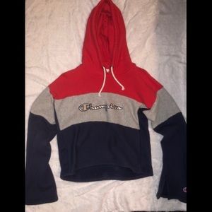 Champion Bell sleeve cropped hoodie
